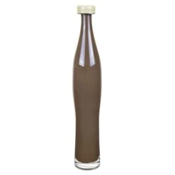 Brown Slim Curve Vase With 2 Tones Flip Lip H-16" D-1.5" (Wholesale 6 Pcs Per Case)