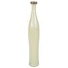 Cream Slim Curve Vase With 2 Tones Flip Lip H-16" D-1.5" (Wholesale 6 Pcs Per Case)