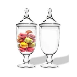 Glass Candy Buffet Apothecary Jar, H-13.5" D-4.25" (Wholesale 12 PCS/Case)