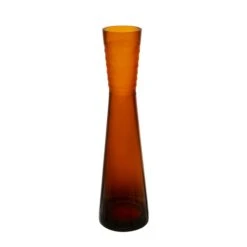 Carved Autumn Carved Vase H-14.5", Open-2.75" (Wholesale 6 Pcs Per Case)