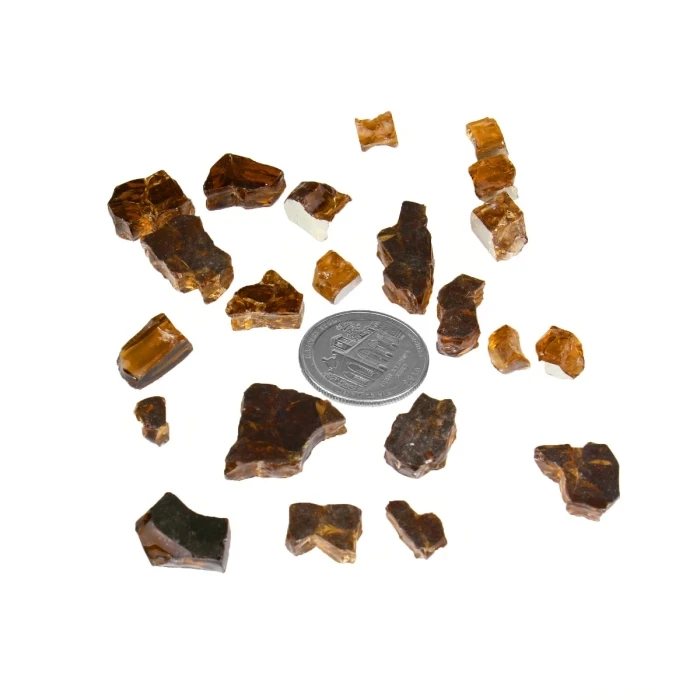 Golden Tea Reflective Fire Pit Glass, 1/2" (Wholesale 40 LBS/Case) - Image 3