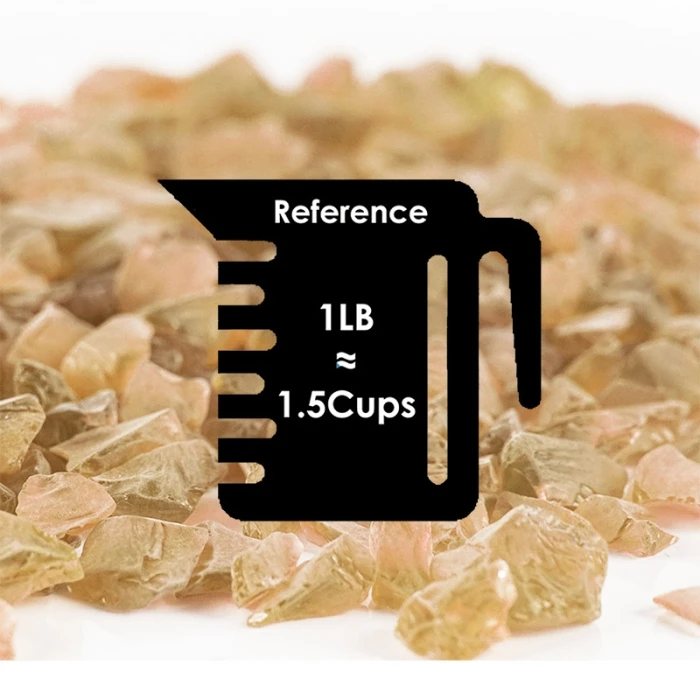 Frosted Light Peach Crushed Sea Glass Vase Filler, 1.5 Cups/LB (Wholesale 28 LBS/Case) - Image 2