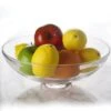 Glass Footed Decorative Bowl, H-4.5" D-12" (Wholesale 3 PCS/Case)
