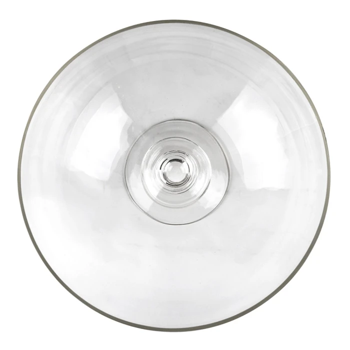 Glass Footed Decorative Bowl, H-8.5" D-12" (Wholesale 2 PCS/Case) - Image 4