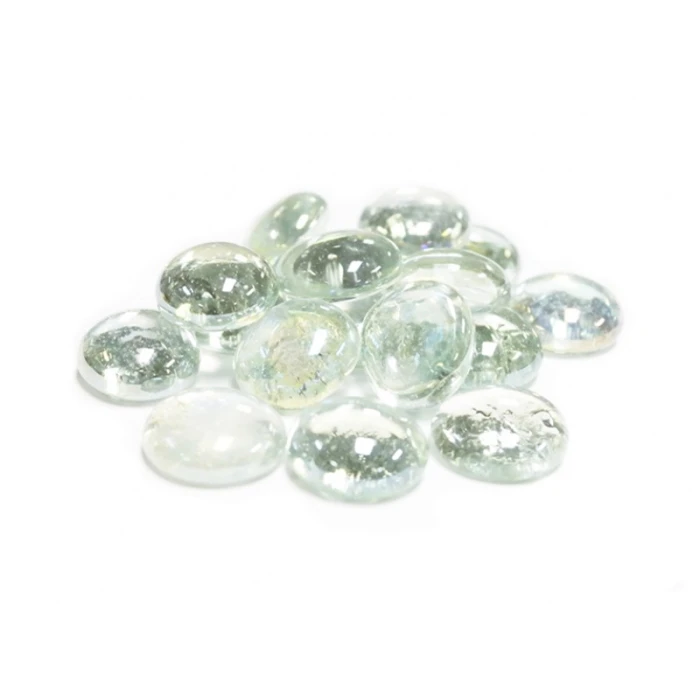 Clear Glass Flat Gemstone Vase Filler, 3/4" (Wholesale 28 LBS/Case) - Image 4