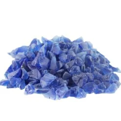Frosted Blue Crushed Sea Glass Vase Filler, 1.5 Cups/LB (Wholesale 28 LBS/Case)