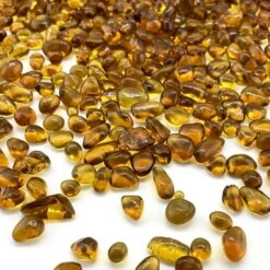 28 Lbs Aquarium Glass Tumbled Amber Gravels For Fish Tank Vase Fillers And Landscaping