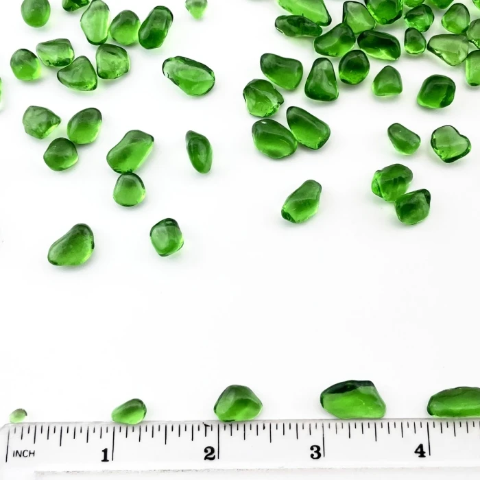 28 Lbs Aquarium Glass Tumbled Green Gravels For Fish Tank Vase Fillers And Landscaping - Image 5