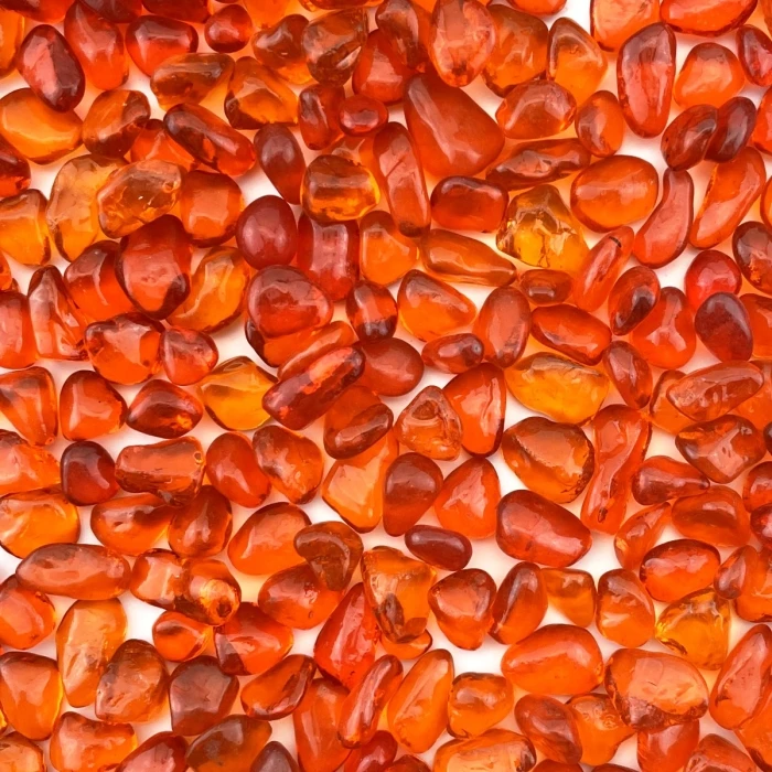 28 Lbs Aquarium Glass Tumbled Red Orange Gravels For Fish Tank Vase Fillers And Landscaping - Image 3