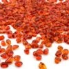 28 Lbs Aquarium Glass Tumbled Red Orange Gravels For Fish Tank Vase Fillers And Landscaping
