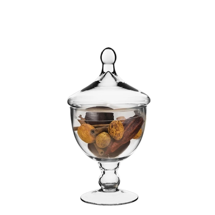 Glass Candy Buffet Apothecary Jar, H:9.5" D-4.75" (Wholesale 12 PCS/Case) - Image 4