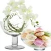 Glass Footed Compote Vase Bowl, H-4.5"/6"/8"/8.5" (Wholesale 4 PCS/Case)