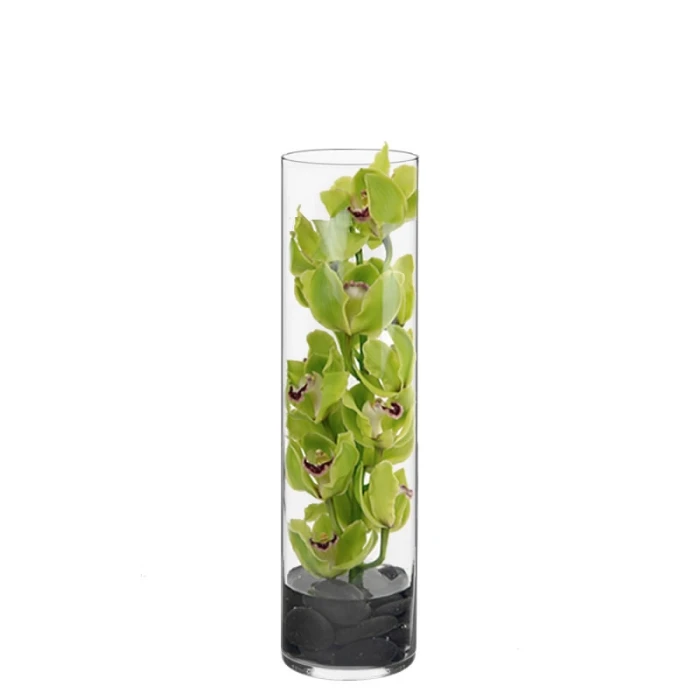 Glass Cylinder Vase, H-16" D-4" (Wholesale 6 PCS/Case) - Image 4