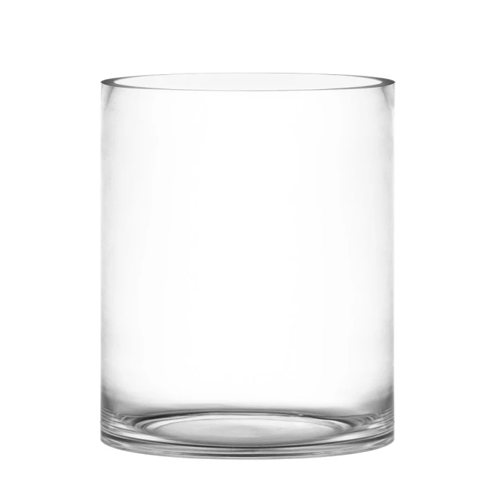 Glass Cylinder Vase, H-12" D-10" (Wholesale 2 PCS/Case) - Image 3