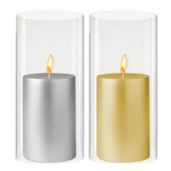 Glass Hurricane Candle Holder Shade Chimney Tube, H-10" D-4.75" (Wholesale 12 PCS/Case)