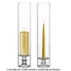 Glass Hurricane Candle Holder Shade Chimney Tube, H-24" D-4.75" (Wholesale 6 PCS/Case)