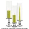 Glass Hurricane Candle Holder Shade Chimney Tube, H-14" - 24" D-4" (Wholesale 12 PCS/Case)