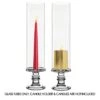Glass Hurricane Candle Holder Shade Chimney Tube, H-14" D-4" (Wholesale 12 PCS/Case)