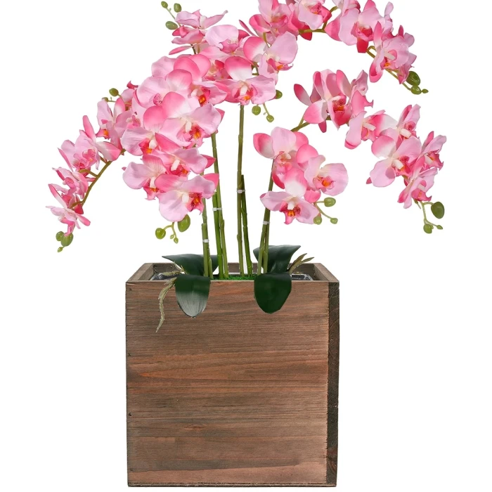 Wood Cube Planter Box With Zinc Metal Liner, 12" X 12" X 12" (Wholesale 2 PCS/Case) - Image 8
