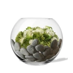 Glass Bubble Bowl, H-8" W-10" (Wholesale 6 PCS/Case)