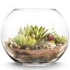 Glass Bubble Bowl, H-12" W-15.5" (Wholesale 2 PCS/Case)