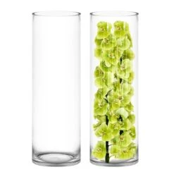 Glass Cylinder Vase, H-30" D-10" (Wholesale 2 PCS/Case)