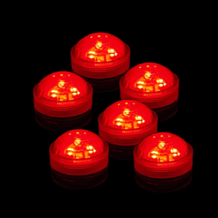Red Submersible Long-Lasting Floral LED Lights - Image 3