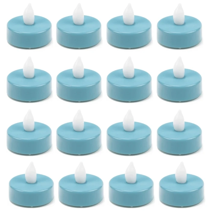 480 Pcs Flameless Blue 1.5 Inch LED Tealight Candles - Image 3
