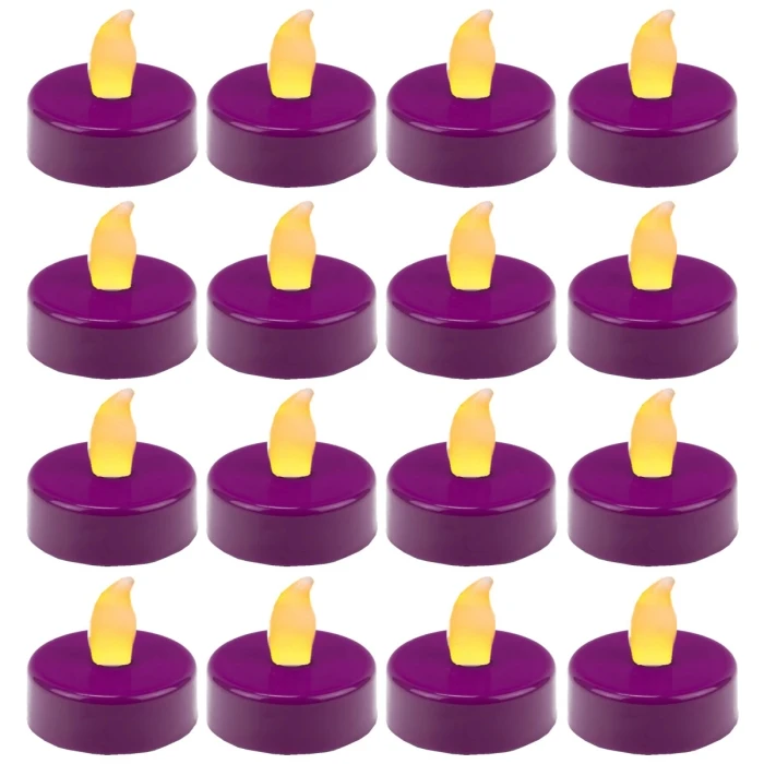 480 Pcs Flameless Fuchsia 1.5 Inch LED Tealight Candles