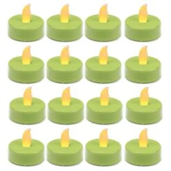 480 Pcs Flameless Green 1.5 Inch LED Tealight Candles