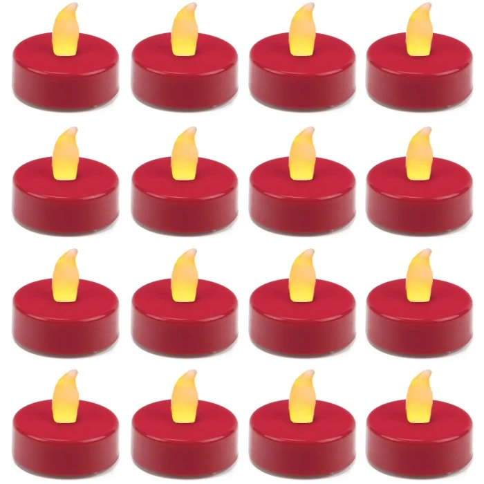 480 Pcs Flameless Red 1.5 Inch LED Tealight Candles