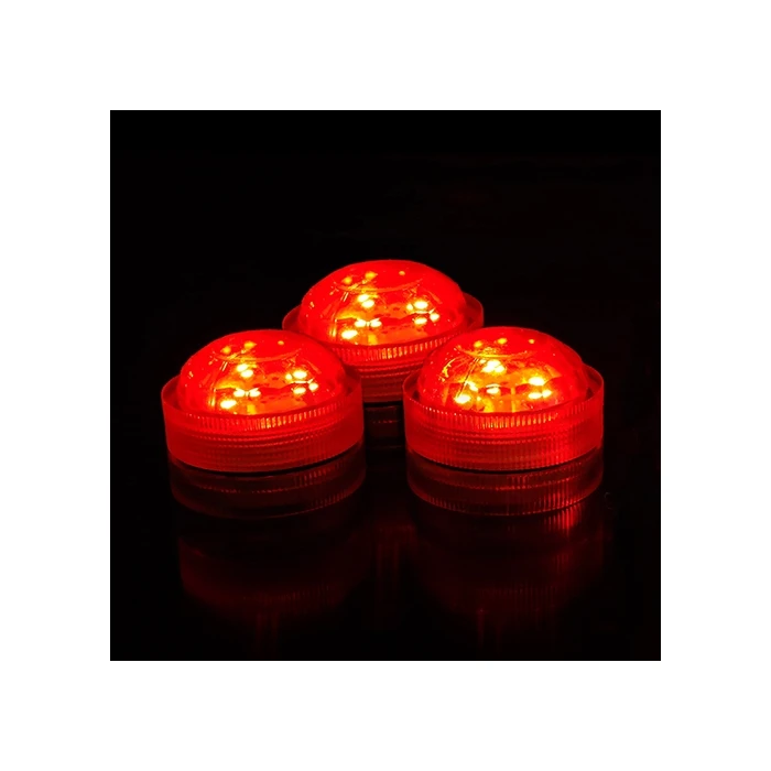 Red Submersible Long-Lasting Floral LED Lights - Image 2