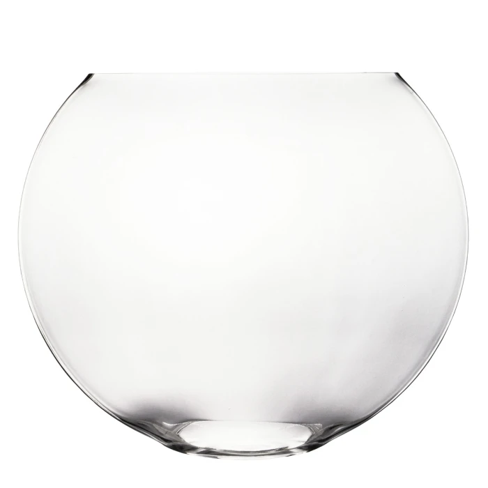 Glass Moon Shape Vase. H-13" Opening - 11" X 5" Oval Centerpieces - Image 3
