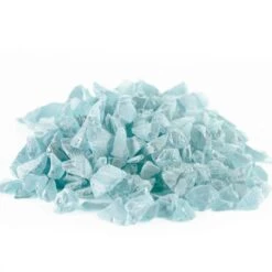 Frosted Light Blue Crushed Sea Glass Vase Filler, 1.5 Cups/LB (Wholesale 28 LBS/Case)