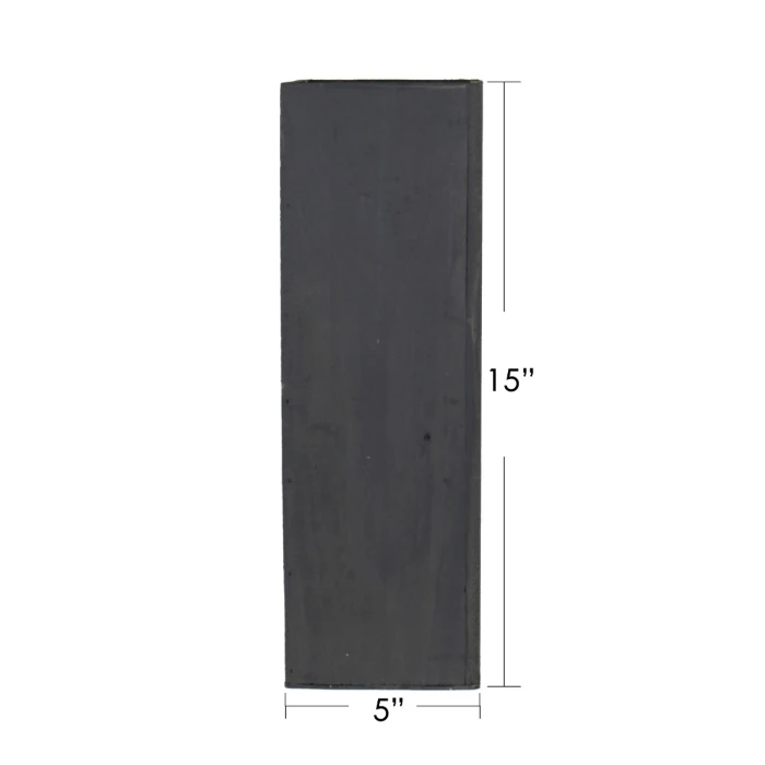 Tall Wood Square Planter Box With Metal Zinc Liner, 5" X 5" X 15" (Wholesale 8 PCS/Case) - Image 2