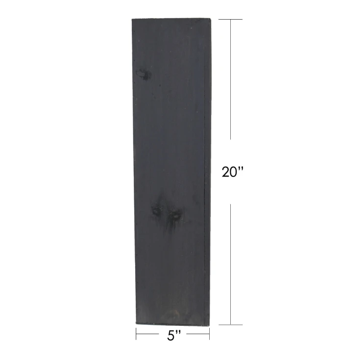 Tall Wood Square Planter Box With Metal Zinc Liner, 5" X 5" X 20" (Wholesale 6 PCS/Case) - Image 2