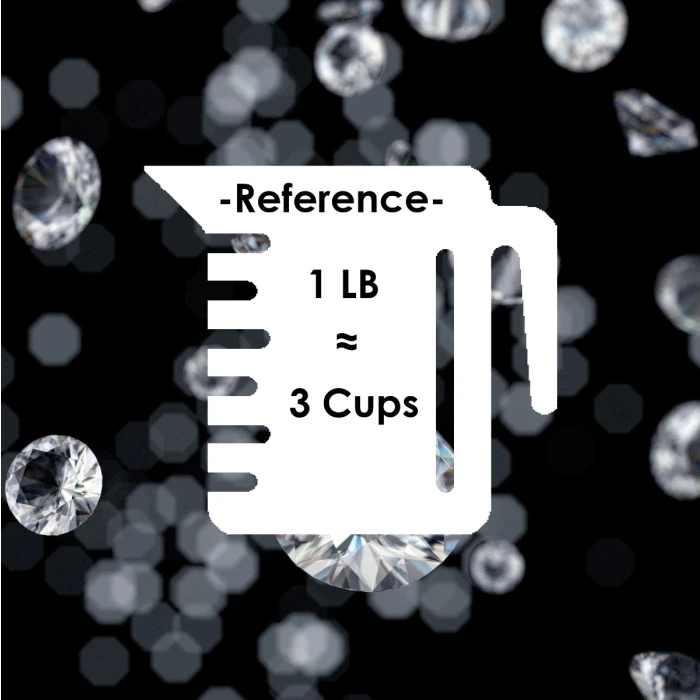 Clear Acrylic Diamonds Vase Filler, 0.75" (Wholesale 24 LBS/Case) - Image 2