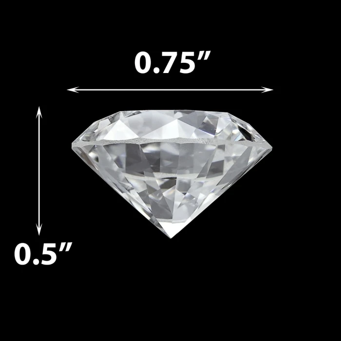 Clear Acrylic Diamonds Vase Filler, 0.75" (Wholesale 24 LBS/Case) - Image 3