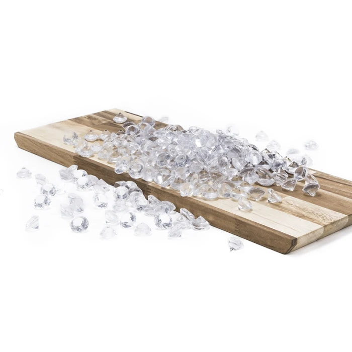 Clear Acrylic Diamonds Vase Filler, 0.75" (Wholesale 24 LBS/Case) - Image 4